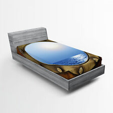 Schiff Spannbetttuch Hafen