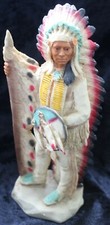 Castagna Indianer Häuptling Figur - Vitrinenstück 1989 17 cm