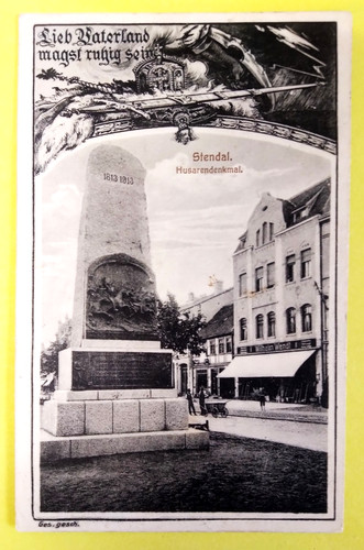 Stendal husarendenkmal - stendal,