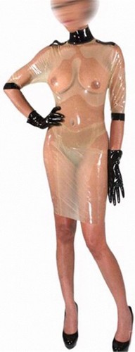 Transparenter latex bondage - transparenter,
