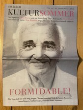 DIE ZEIT Kultursommer 2014 Charles Aznavour, David Bowie, Rem Koolhaas