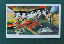 Die Angst des Hasen Franz Marc Jagd Hund Wald Kunstdruck Plakat Poster 0047