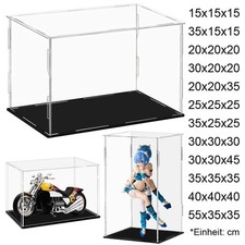 Große Acryl Vitrine Einzelvitrine Plexiglas 15-55 cm L Figure Modellautos