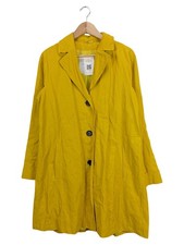 Erich Fend Damen Klassischer Mantel Gelb Gr. 40/L Casual