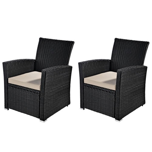 2er poly rattan garten - poly,