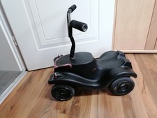 ALTES Bobby Car für BASTLER o. SAMMLER schwarz lackiert mit falscher Lenkung