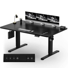 Schreibtisch Computertisch Höhenverstellbar Pult H72-118cm Memory Alarm 160x80cm