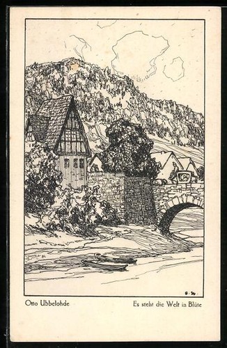 Künstler ubbelohde es - künstler-ak,