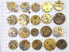 20 kleine Taschenuhr WERKE,RESTWERKE – Schrott als Spender