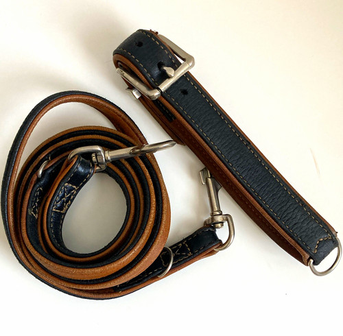 Leder hunde leine halsband - leine, &