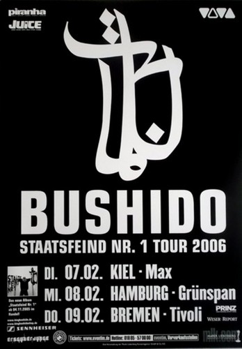 Bushido 2006 plakat live - plakat,