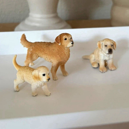 Schleich golden retriever - golden, 3x