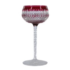 Stängelglas mit violettem