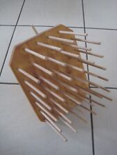 Nähgarnhalter / Nähgarnständer für 40 Garnrollen, Holz, inkl. Ablagefächer