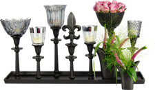 Leuchter 7er/5er Tablett L61cm