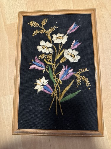 Vintage stickbild blumen - vintage,