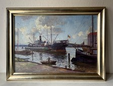 Ölbild Maritim Schiffe im