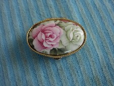 Alte Pillendose Metall ,Porzelan .Gebraucht.