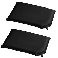 2x Sitzkissen Schwarz selbstaufblasend 37 x 28,5 cm Outdoor Camping Reise Kissen