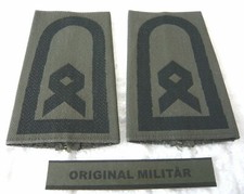 Aufschiebeschlaufen Heer Hauptfeldwebel schwarz/oliv Bw Dienstgradabzeichen 