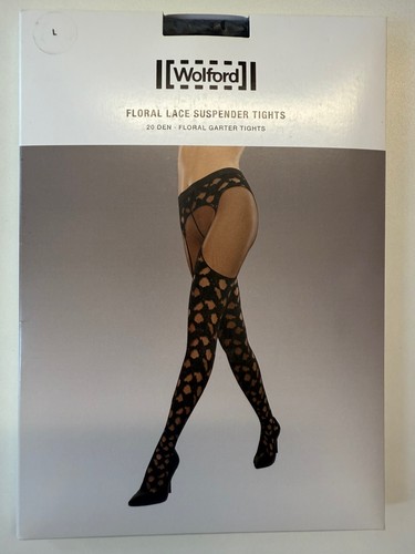 Wolford floral lace suspender - floral,