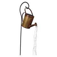 Solarleuchte Gießkanne kupfer