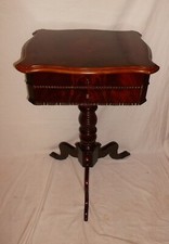 Antiker Beistelltisch Blumentisch Telefontisch Nähtisch Gründerzeit Mahagonie
