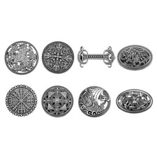 8 Stk Wikinger Broschen Fibel