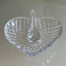 Ringhalter Ständer Schmuckschale Glas Glasschale Herz Herzschale ca. 9cm