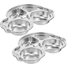  2 Pcs Küche Geteilte Platte