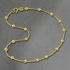 GoldDream Fußkette 333er Gelbgold 25cm Kugeln Damen Schmuck gold GDF0025Y
