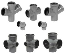 HT Abzweig Eckdoppelabzweig Verdrehung Bogen DN 50 110