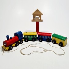 Retro Holz Spielzeug EISENBAHN