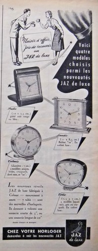 Pressewerbung 1952 wecker jaz - pressewerbung,