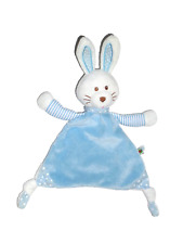 Die Spiegelburg blau weiß Hase Häschen Hasi Schmusetuch Schnuffeltuch Baby Glück