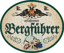 Bergführer + Nostalgieschild