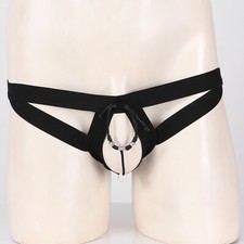 DE Sexy Herren Slips Schritt Offen String Tanga Jockstrap mit O-Ring Unterwäsche