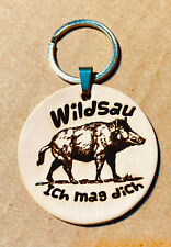 Schlüsselanhänger Jäger Keiler Schwarzwild Jagdschein Wildschwein Jagdprüfung