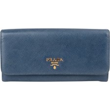 Prada Bleu Saffiano Leather
