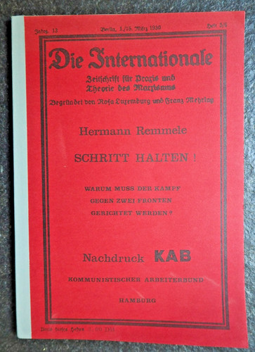 Die internationale hermann - internationale, ,