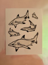 Haie Sticker Aufkleber Glow In The Dark Vintage Gebraucht, Aber Kleben Gut 90er