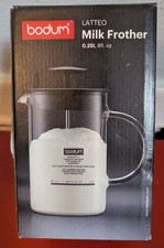Bodum Latteo 1446 Milchschäumer mit Glasgriff, 0.25 l Neu & OVP
