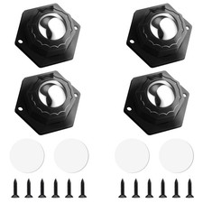 4 Stück Kugelrollen Schwerlast Möbelrollen 360° Drehbar Rollen Selbstklebende...