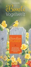 Bunte Vogelwelt Familienplaner 2026 | Susan Bourdet | Kalender | 15 S. | Deutsch