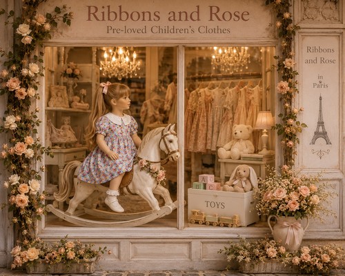 Ribbons and rose - ribbons,