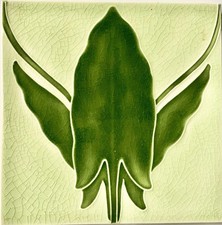 Originale Jugendstil-Fliese