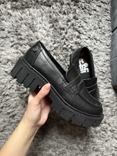 Schwarze Damen Plateauschuhe