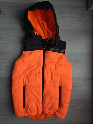 Kinder weste orange schwarz - weste,