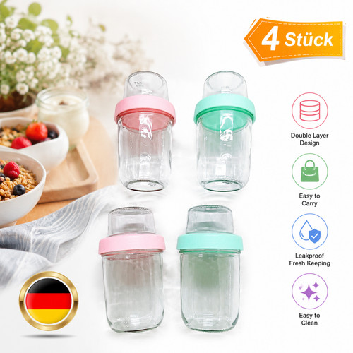 Müslibecher 4er set - müslibecher,