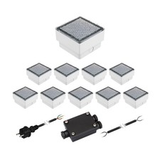 LED Pflasterstein Bodeneinbauleuchte CUS für außen, IP67, eckig, 10 x 10cm,